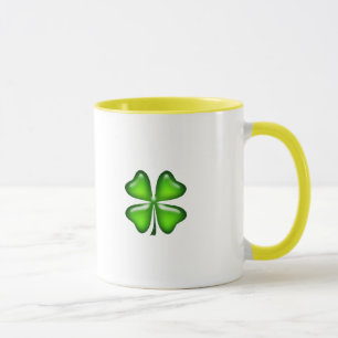 Caneca Sorte De Shamrock Verde Da Colheita Irlandesa