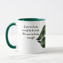 Caneca Sorte (Sorte) dos Irlandeses Editável