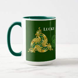 Caneca Sorte Sua Celta Design Saint Patrick's Green