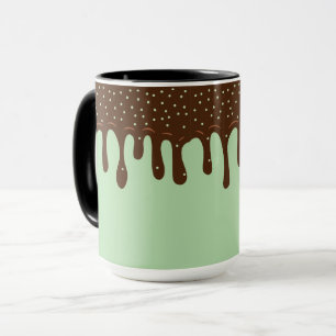 Caneca Sorvete de Matcha, Cobertura de Choco Derretido e