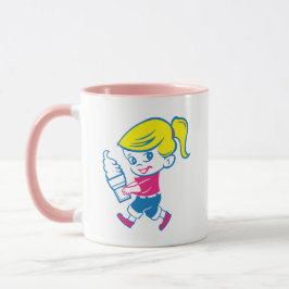 Caneca Sorvete Menino Rosa