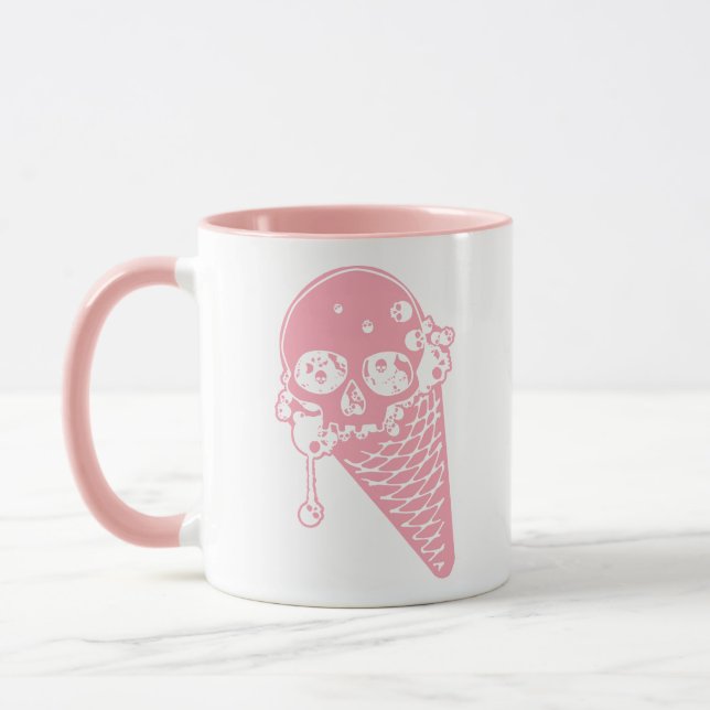 Caneca Sorvete Rosa Cone Mug (Esquerda)