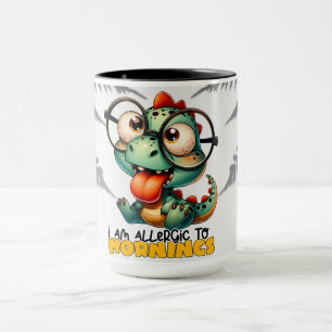 Caneca "Sou alérgico a manhãs" Café/Chá