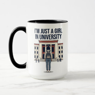 Caneca "Sou Apenas uma Garota na Universidade" Farto Facu