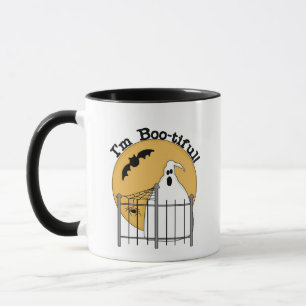 Caneca Sou Boo-Linda t-shirts e presentes de Halloween