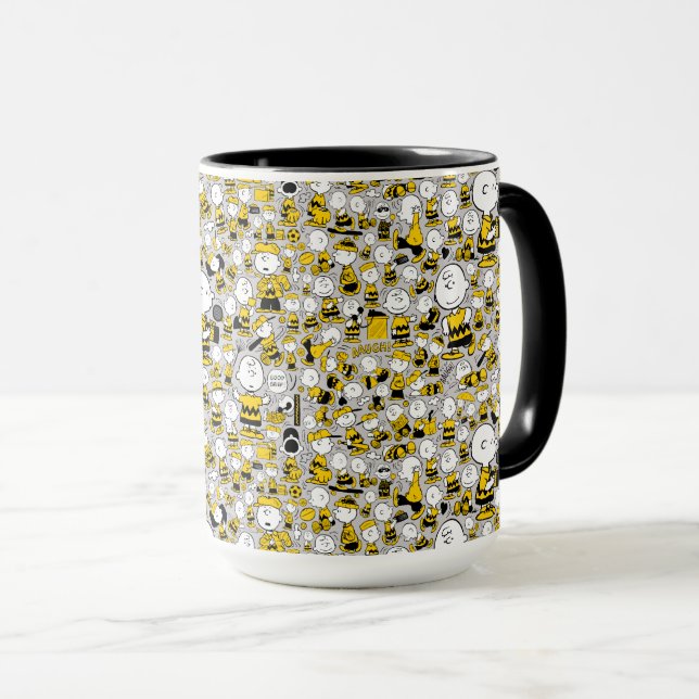 Caneca Sou o Charlie Brown Pattern (Frente Esquerda)