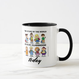 Caneca Sou professor. Crianças de escola e presentes de c