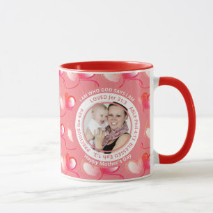 Caneca SOU QUEM DEUS DIZ QUE SOU Dia de as mães-Mug crist