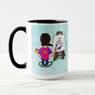 Caneca sou um artista...modelo, personalize,