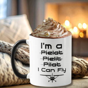 Caneca Sou Um Pielat Pielit Pilat Eu Posso Voar Piloto En