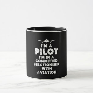 Caneca Sou um piloto engraçado