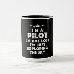 Caneca Sou um piloto engraçado