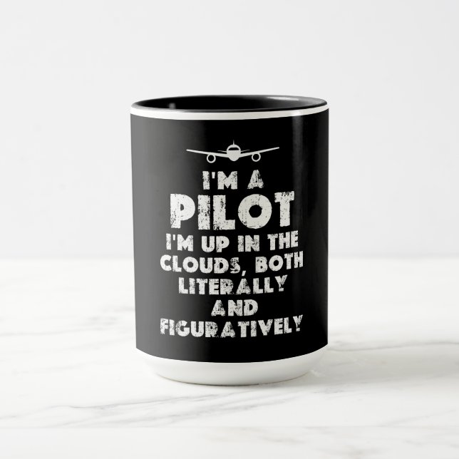 Caneca Sou um piloto engraçado (Centro)