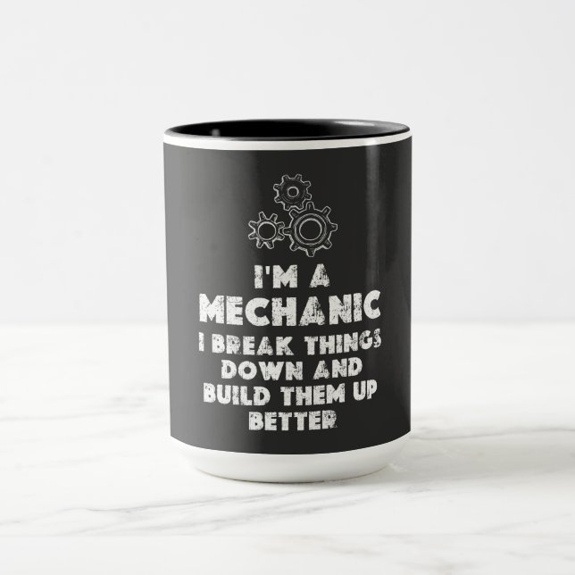 Caneca Sou uma citação Engraçada Mecânica (Centro)