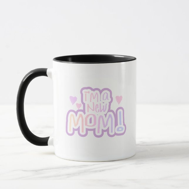 Caneca Sou uma nova mãe Camisetas e presentes (Esquerda)