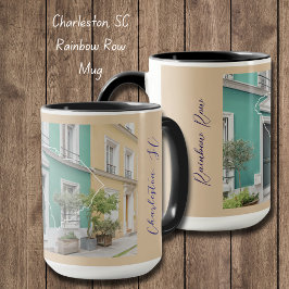 Caneca South Carolina Rainbow Row Personalizou Mug