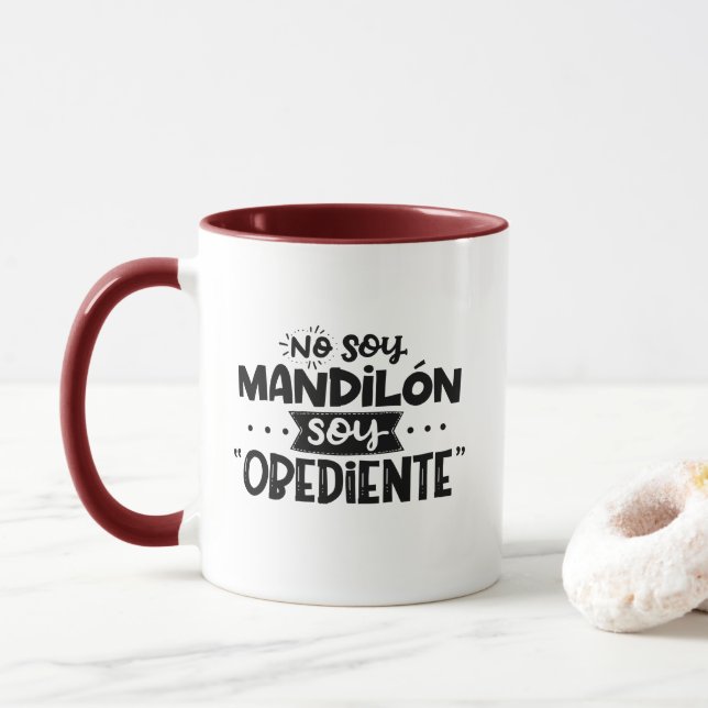 Caneca Soy Mandilon, Soy Obediente (Com Donut)