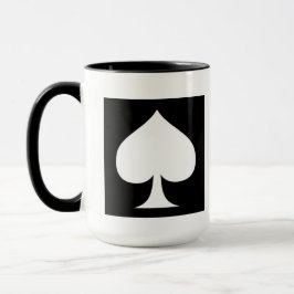 Caneca Spade Design-black n white 