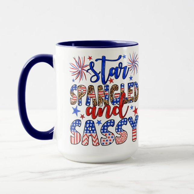Caneca Spangle Estrela E Personalização Sassaz (Esquerda)