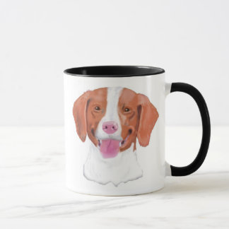 Caneca Spaniels de Brittany, derramando a alegria…