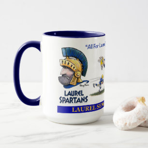 Caneca Spartan da Laurel Senior High School