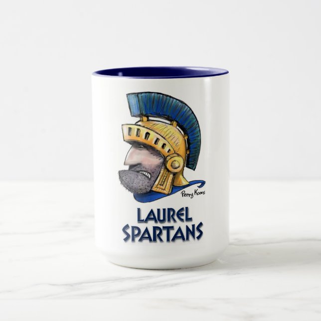 Caneca Spartan da Laurel Senior High School (Centro)