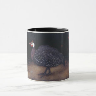 Caneca Speckled Guineafowl Bird (por Jan Mankes)