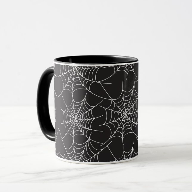 Caneca Spider Web Mug - Assustador e Na moda (Frente Esquerda)