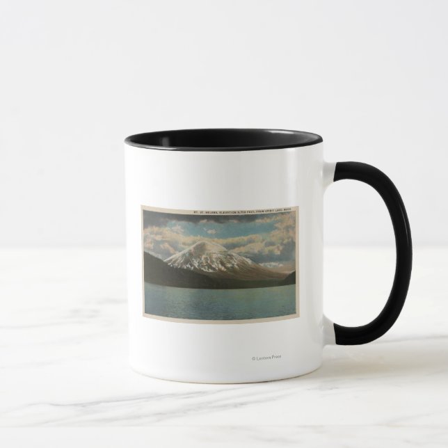 Caneca Spirit Lake, WA - Vista das Ruas do Monte Helens (Direita)