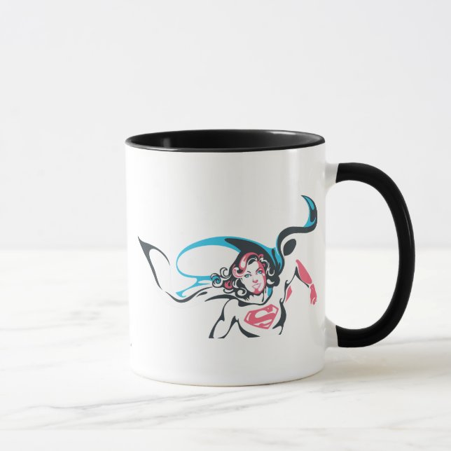 Caneca Splash de Cor da Supergirl 2 (Direita)