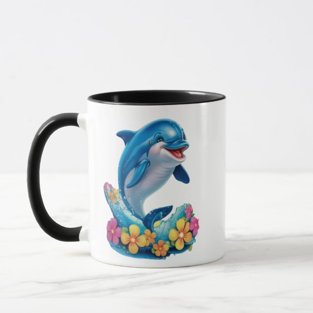 Caneca Splash de Golfinhos Whimsic (Esquerda)