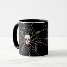 Spookie Halloween Skull Spider Web