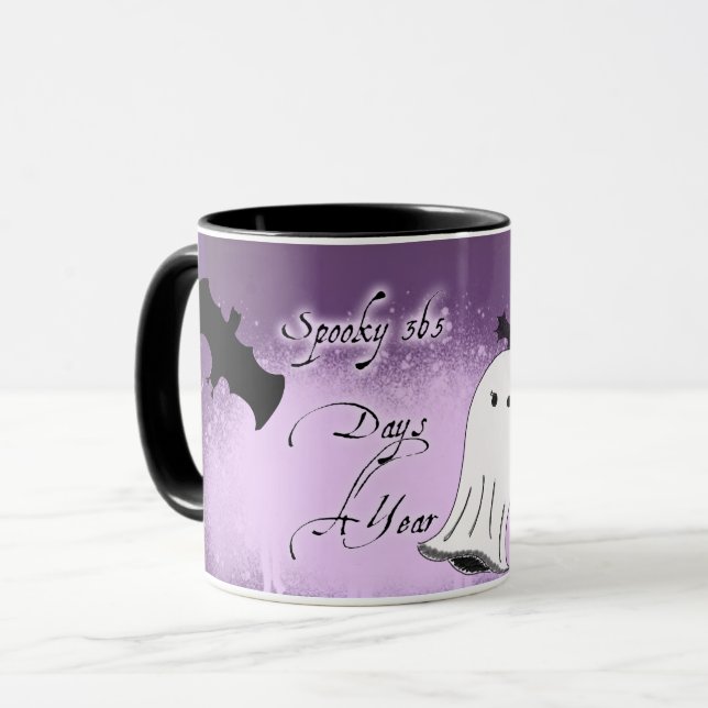 Caneca Spooky 365 Dias Por Ano (Frente Esquerda)