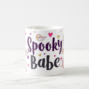 Caneca Spooky Babe   Xícara de Café de Halloween F