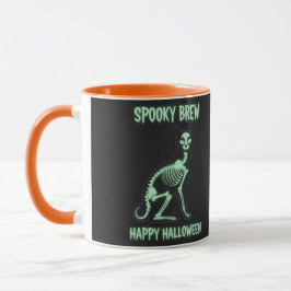Caneca SPOOKY BREW Skeleton Cat Mug