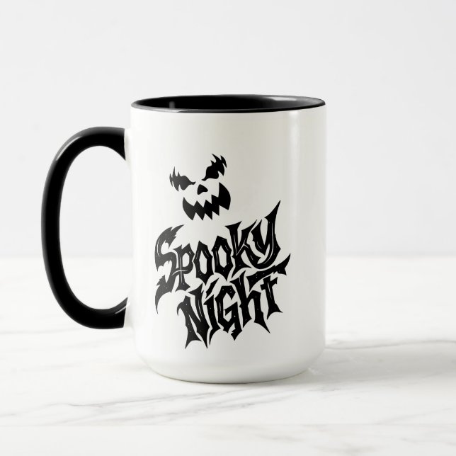 Caneca Spooky night Pumpkin face   (Esquerda)