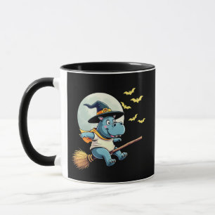 Caneca Spooky Pastel Halloween Baby Moo Deng Hippo