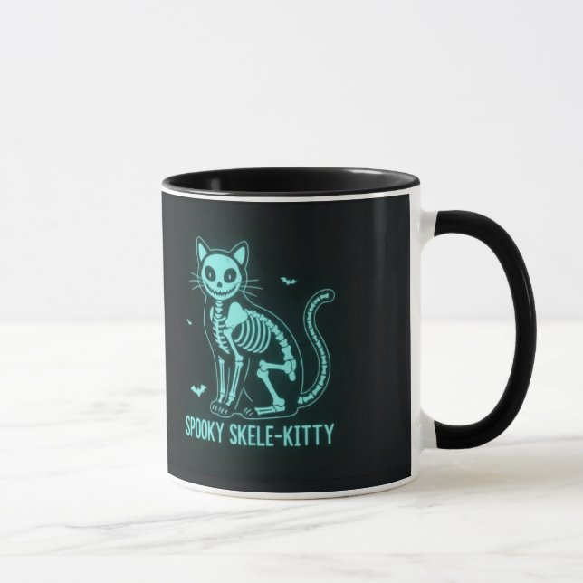 Caneca Spooky Skele-Kitty (Direita)