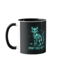 Spooky Skele-Kitty Mug