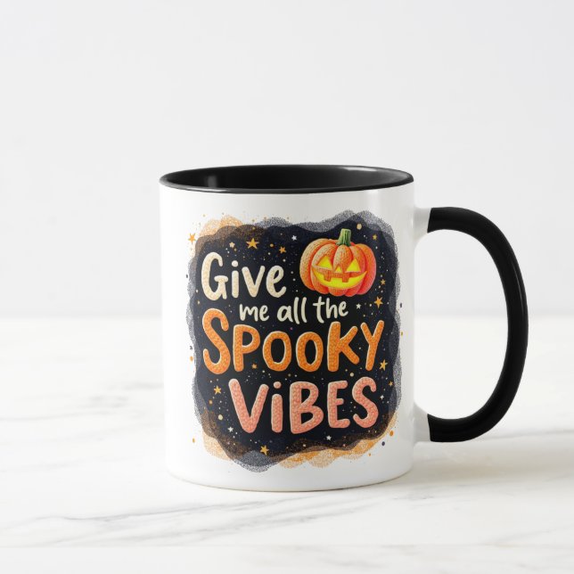 Caneca Spooky Vibes Halloween (Direita)