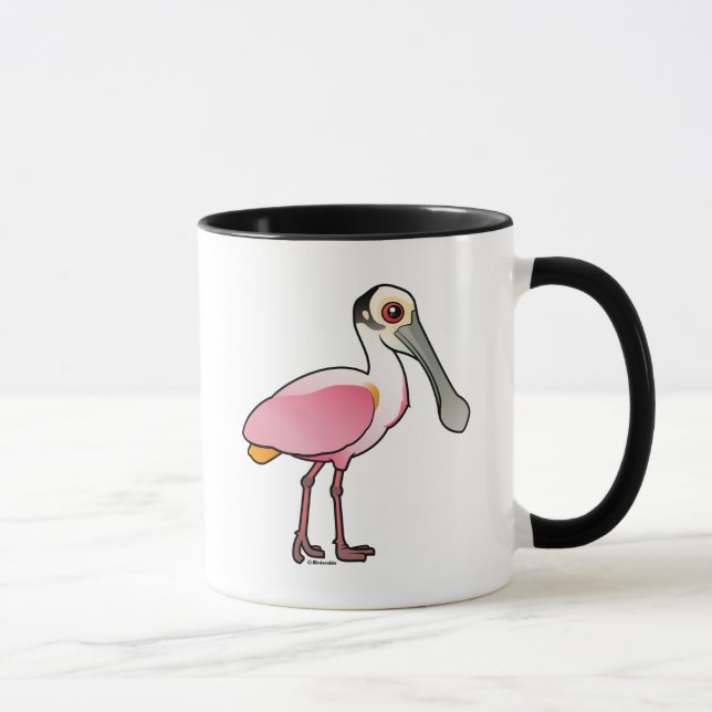 Caneca Spoonbill róseo bonito (Direita)