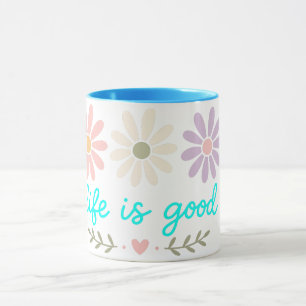 Caneca Spring Daisy, Xícara de Café Flor de Pastel