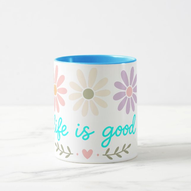 Caneca Spring Daisy, Xícara de Café Flor de Pastel (Centro)