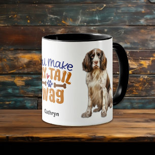 Caneca Springer Spaniel Dog Você Faz Minha Cauda