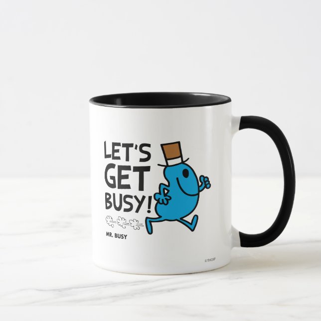 Caneca Sr. Busy | Vamos Obter Texto Preto Ocupado (Direita)