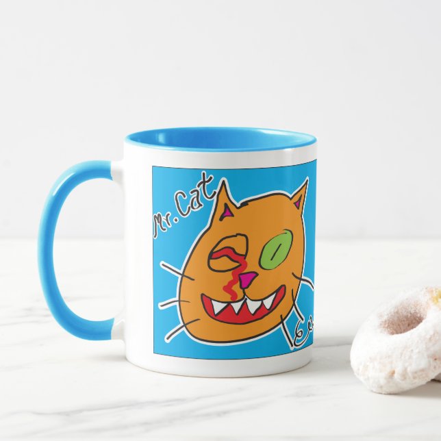 Caneca Sr. Cat por Eli Coffee Mug (Com Donut)