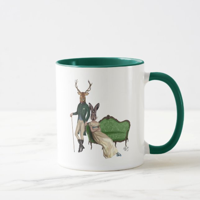 Caneca Sr. Deer e Sra. Rabbit (Direita)