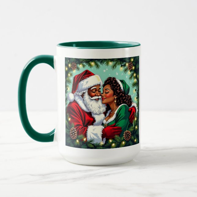 Caneca Sr e Sra Claus Doce Natal  (Esquerda)