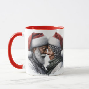 Caneca Sr. e Sra. Papais noeis African American Coffee Mu
