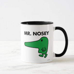 Caneca Sr. Nosey   que conduzem por um nariz